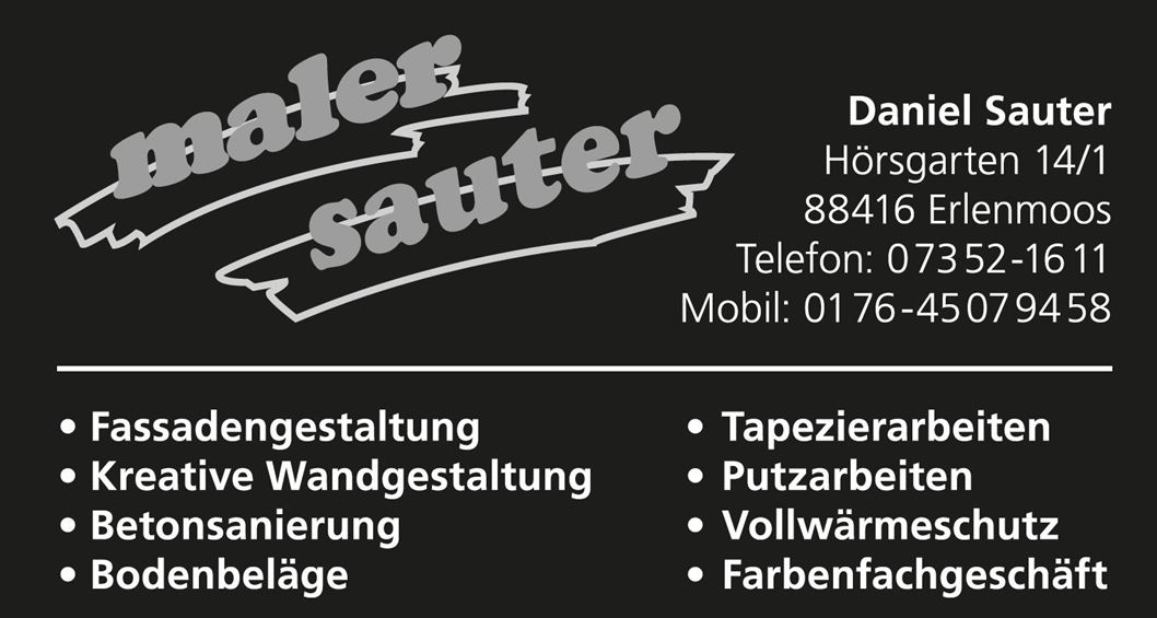 Maler Sauter Erlenmoos