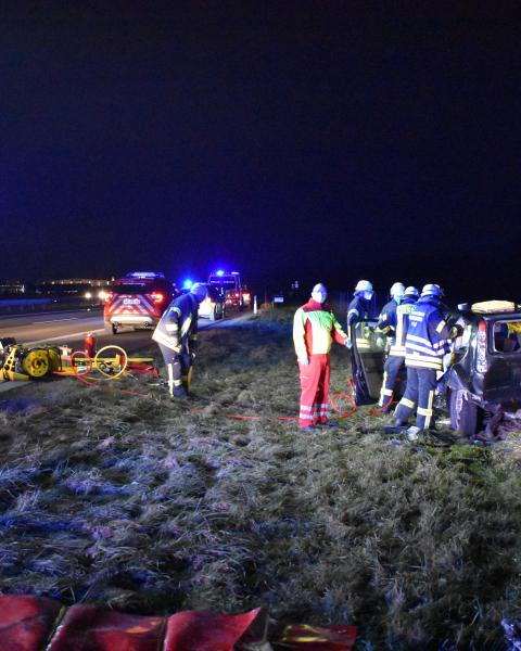 Technische Rettung nach Verkehrsunfall