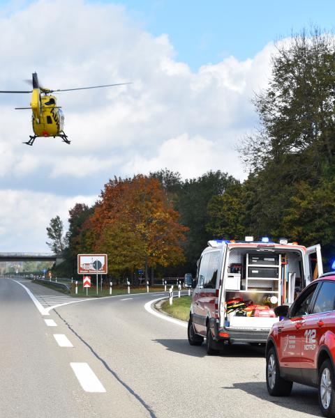 In unserem Einsatzgebiet - die Autobahn A7